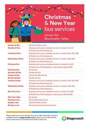 Stagecoach - Christmas and New Year Services