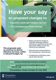 Hampshire County Council Passenger Transport Consultation